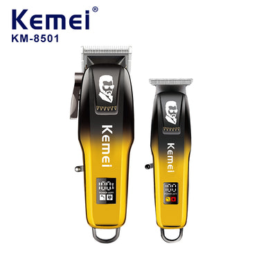 مجموعة ماكينات حلاقة كيمي KM-8501 احترافية قابلة للشحن