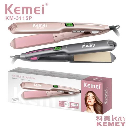 مكواة فرد الشعر Kemei 3115P  تصفيف احترافي ونتائج ناعمة