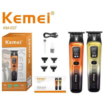 ماكينة حلاقة وتشذيب كيمي KM-037 احترافية قابلة للشحن