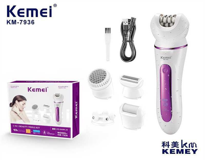 ماكينة إزالة الشعر الحريمي كيمي Kemei 7936  أداء دقيق وفعال