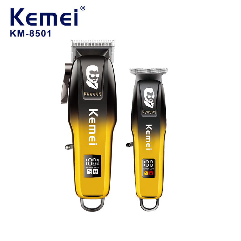 مجموعة ماكينات حلاقة كيمي KM-8501 احترافية قابلة للشحن