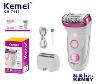 ماكينة إزالة الشعر الحريمي كيمي Kemei 7117  أداء عملي ونتائج ناعمة